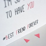 Carte Bijou - Best Friend Forevrer