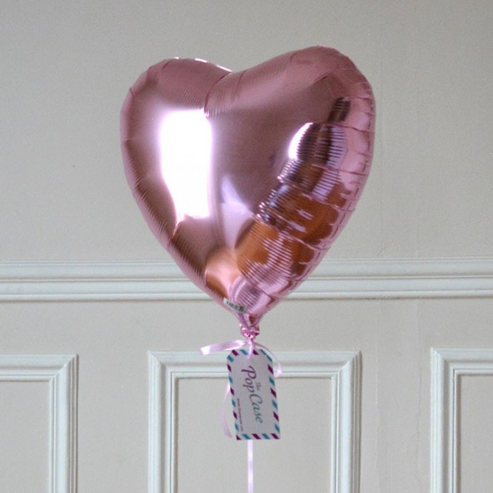 Ballon Cadeau Coeur Rose Pastel - The PopCase