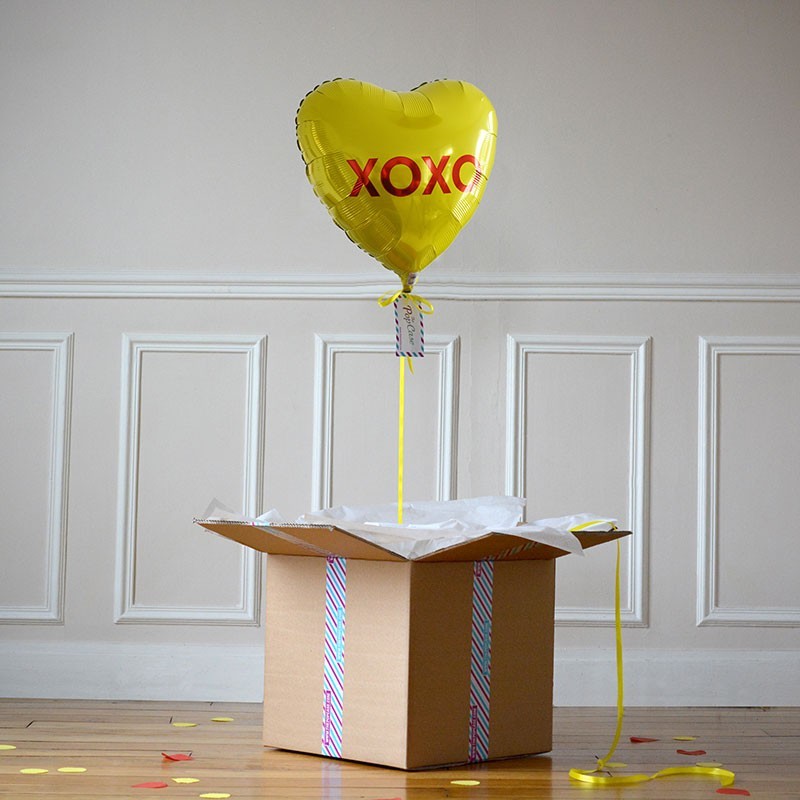 Ballon Cadeau Coeur XOXO - The PopCase
