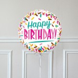 Ballon Cadeau Happy Birthday sprinkles - GP - The PopCase