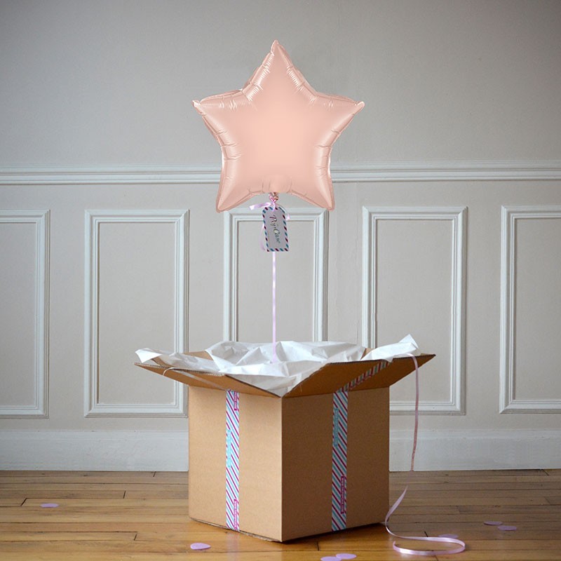 Ballon Cadeau Etoile Rose Gold - The PopCase