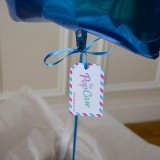 Ballon Cadeau Etoile Bleue - Message - The PopCase