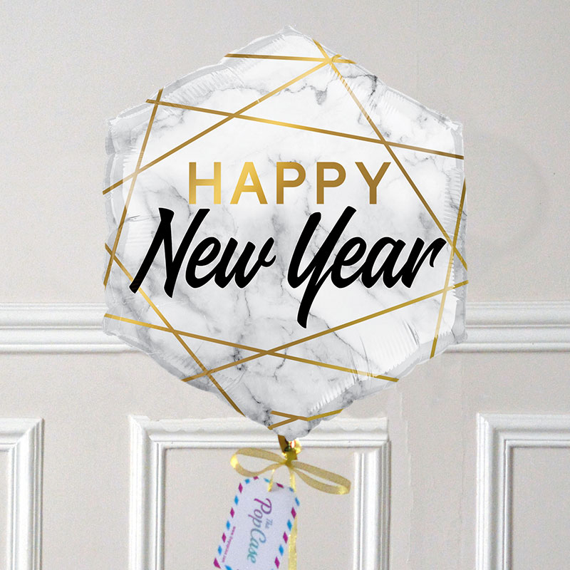 Ballon Cadeau - Happy New Year - Hexagone