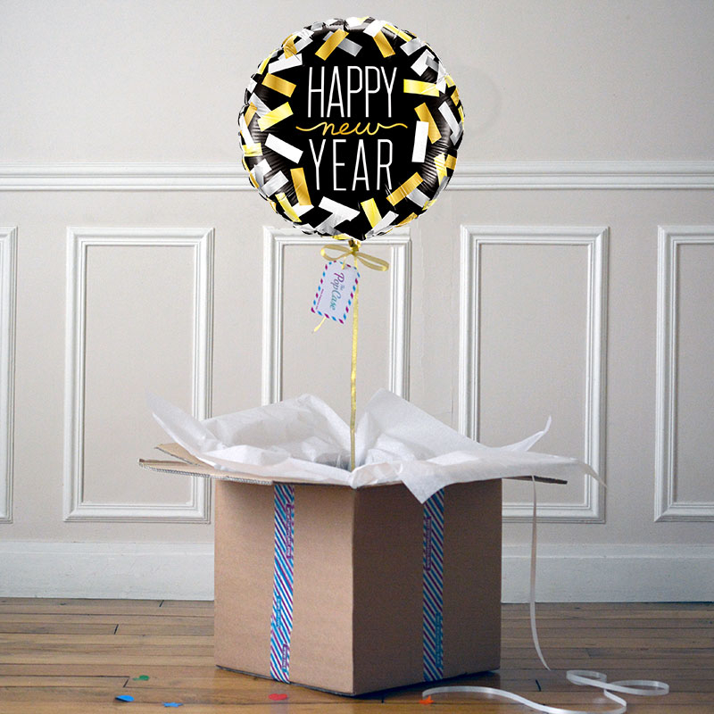 Ballon Cadeau - Happy New Year - Cotillons
