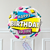 Ballon Cadeau - Happy Birthday 90