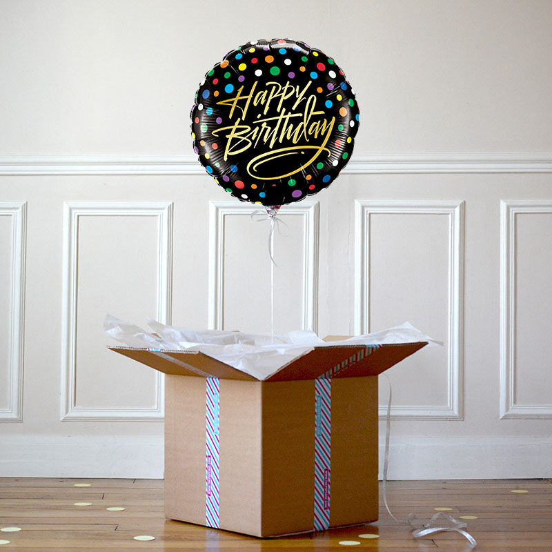 Ballon Cadeau - Happy Birthday - Flashdance