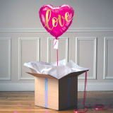Ballon Cadeau - Coeur Love Rose - The PopCase