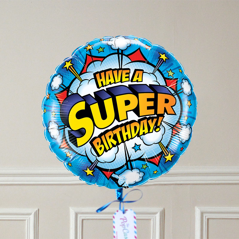 Ballon Cadeau - SUPER Birthday - GP