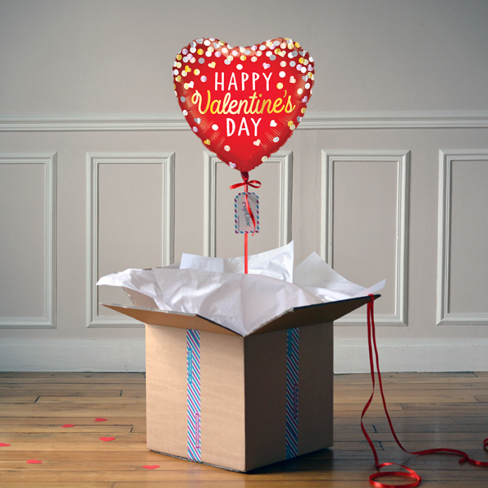 Cadeau surprise Saint-Valentin – Ballon et Coffret - The PopCase