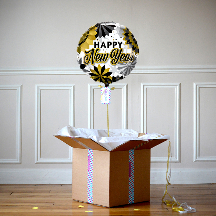 Ballon Cadeau - Happy New Year - Origami