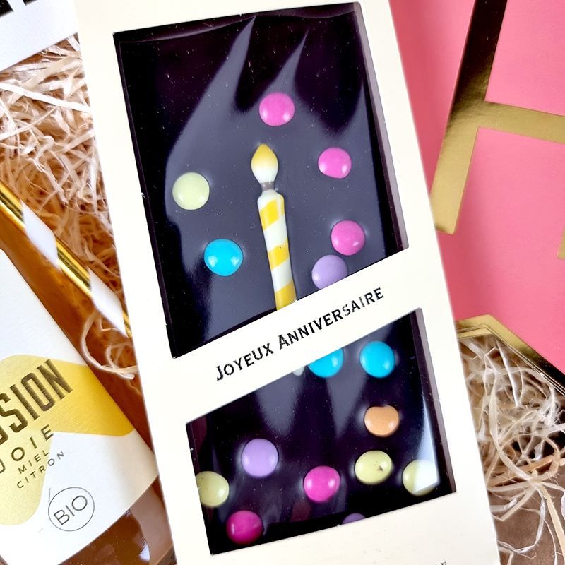 Box surprise - Happy Birthday - Tablette Chocolat