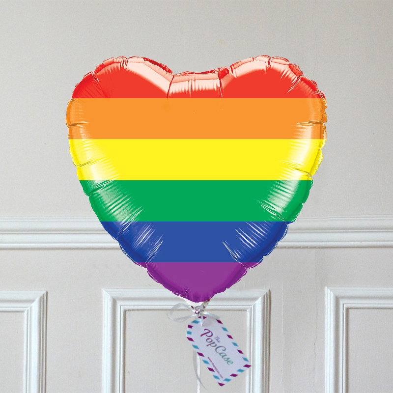 Ballon Cadeau - Cœur Arc En Ciel - The PopCase