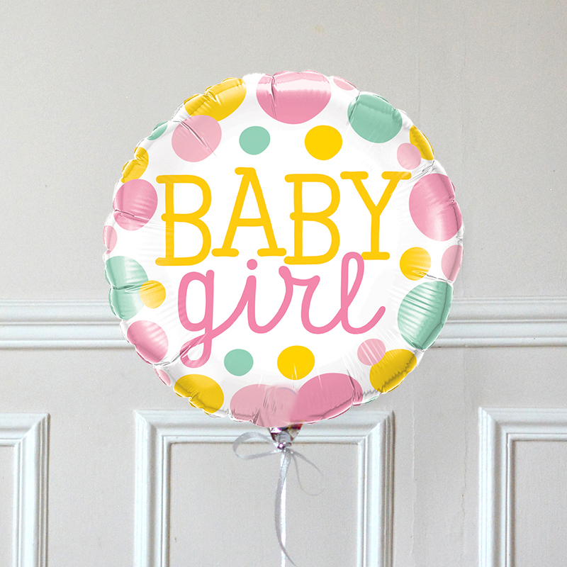 Ballon hélium annonce naissance fille → The PopCase