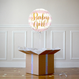 Ballon Cadeau Fille - Baby Girl Rayures