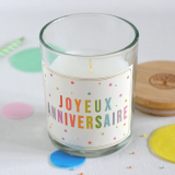 Coffret Cadeau - Joyeux Anniversaire - Bougie