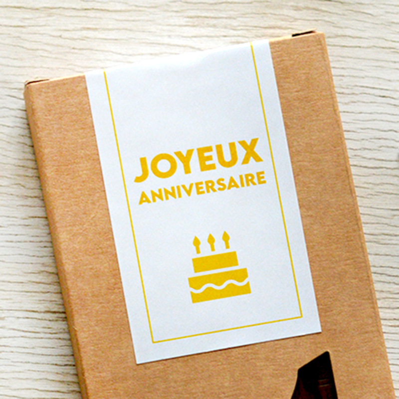 Tablette de Chocolat - Joyeux Anniversaire - The PopCase