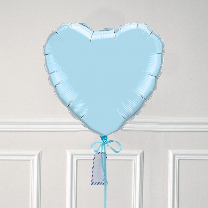 Ballon Cadeau Coeur Bleu Pastel - ThePopCase