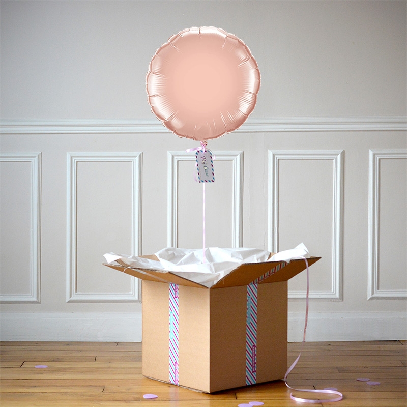 Ballon Cadeau Rond Rose Gold - ThePopCase