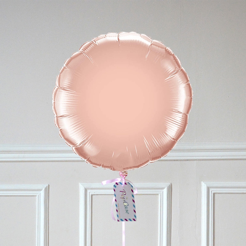 Ballon Cadeau - Rond Rose Gold - @ThePopCase