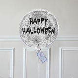 Ballon Cadeau - Happy Halloween Argent