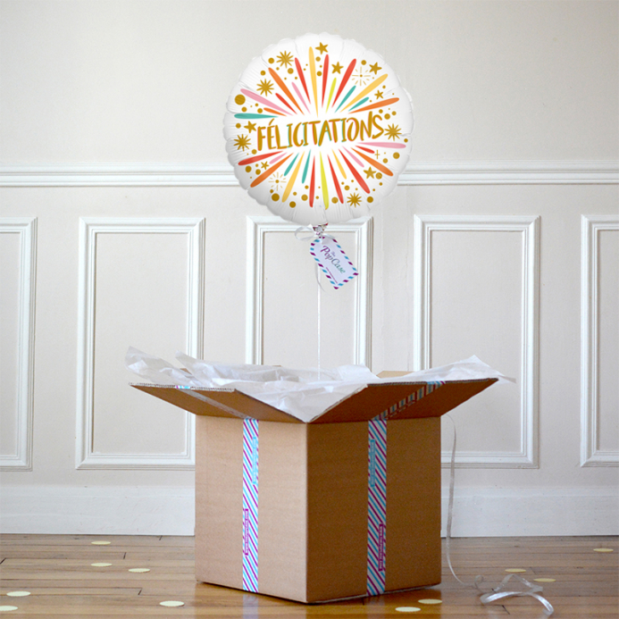 Cadeau naissance surprise – Livraison Ballon et Coffret → The