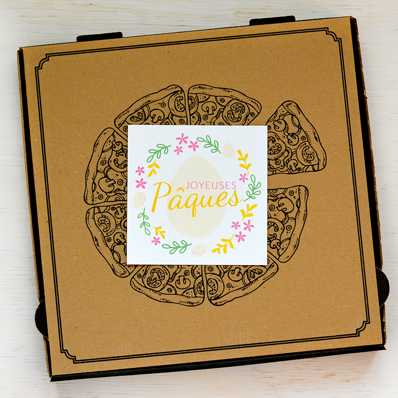 Box bonbons - Joyeuses Pâques - The PopCase