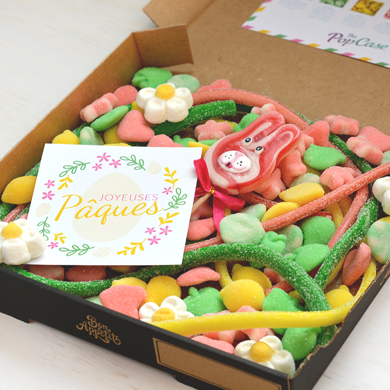 Box bonbons - Joyeuses Pâques - Ouverte - The PopCase