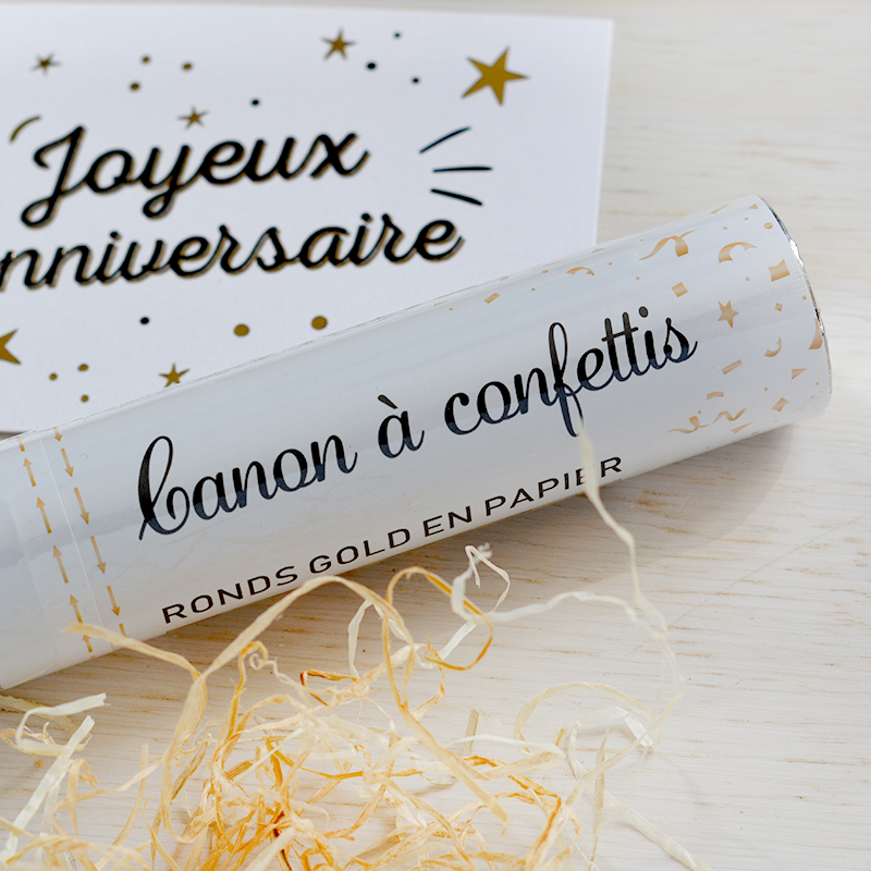 Box Surprise Anniversaire - Canon à confettis