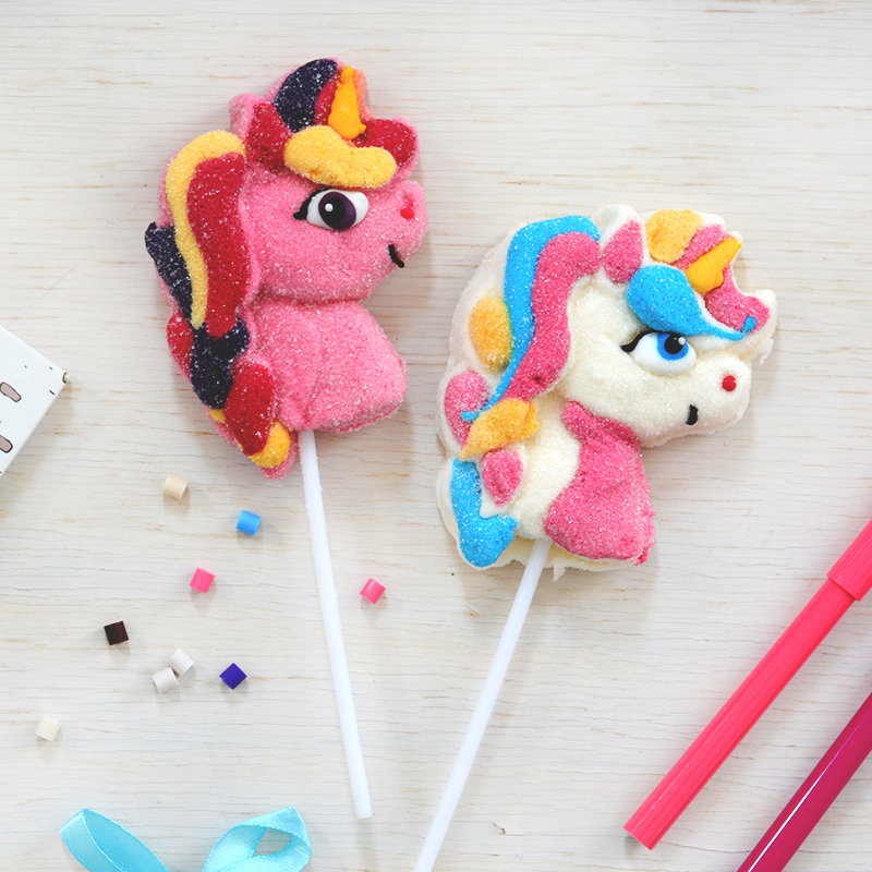 Sucettes Guimauve Licorne - The PopCase