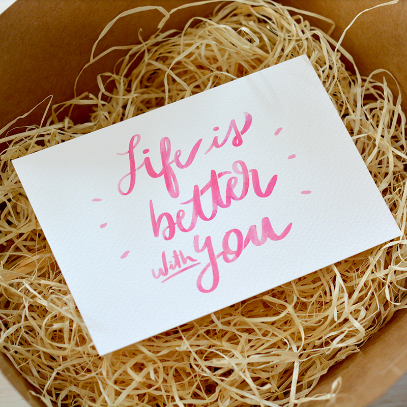 Box Surprise - Life is better with you - Carte