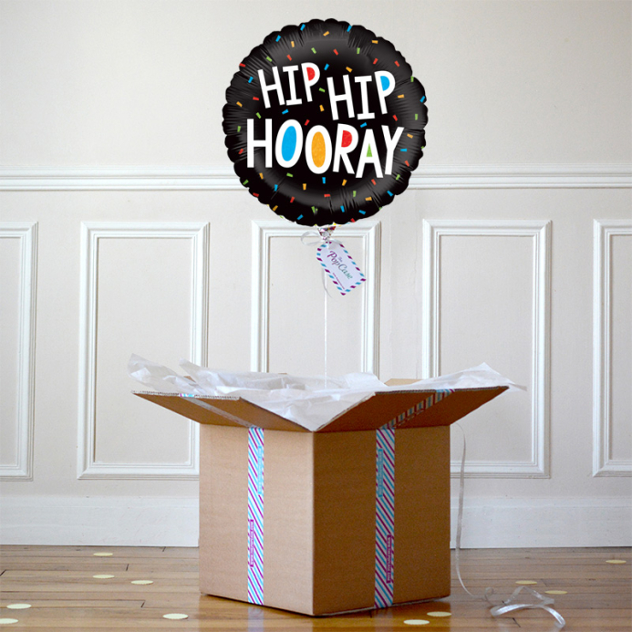 Ballon Cadeau - Hip Hip Hooray - The PopCase