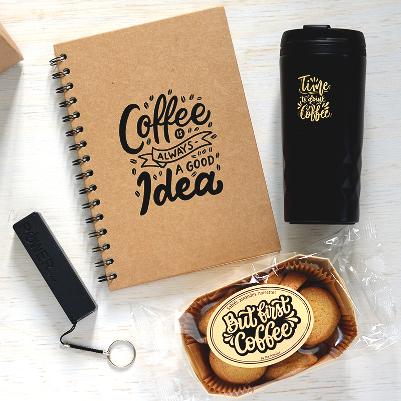 Coffret Café - Offrez un coffret cadeau café But First Coffee