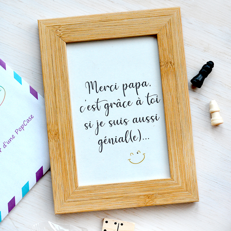 Coffret Cadeau Papa - Cadre - The PopCase