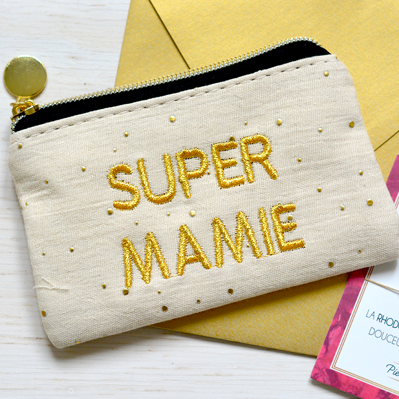 Lettre Surprise Super Mamie - porte monnaie