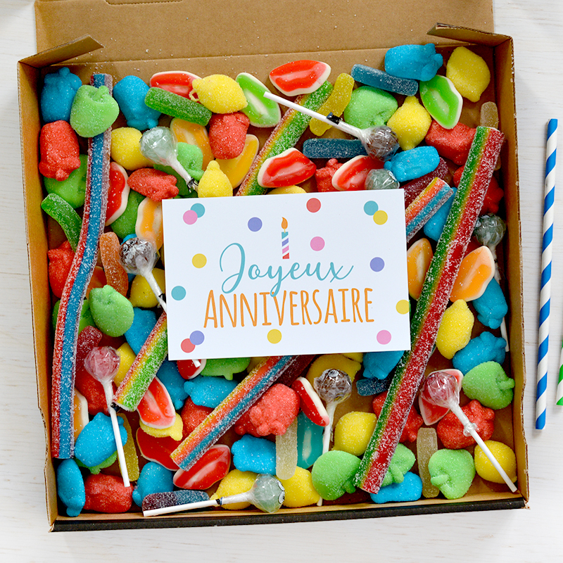 Box bonbons - Joyeux Anniversaire - The PopCase