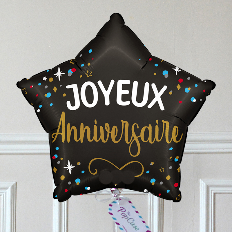 Ballon Joyeux Anniversaire Etoile - The PopCase