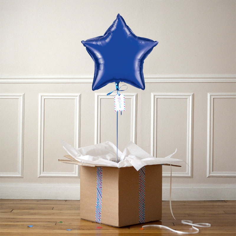 Ballon Cadeau Etoile Bleue Nuit - The PopCase