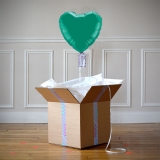 Ballon Cadeau Coeur Vert - The PopCase