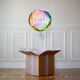 Ballon Cadeau Happy Birthday Irisée - The Pop Case