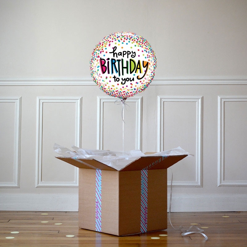 Ballon Happy Birthday Multico - The PopCase