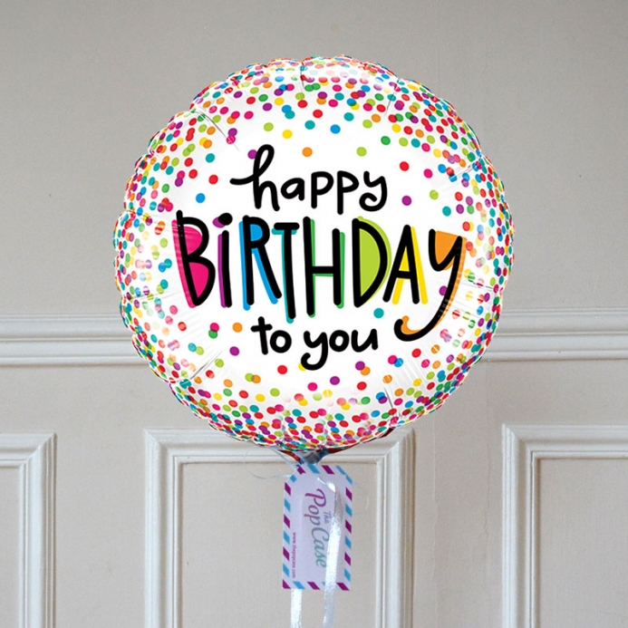 Ballon Happy Birthday Multico - The PopCase