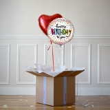 Duo Ballon Cadeau Happy Birthday Multico - The PopCase
