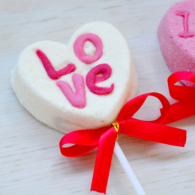 Sucettes guimauve LOVE - The PopCase