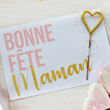 Box Surprise - Bonne Fête Maman rose - Carte