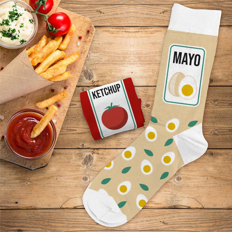 Chaussettes Ketchup / Mayo - The PopCase