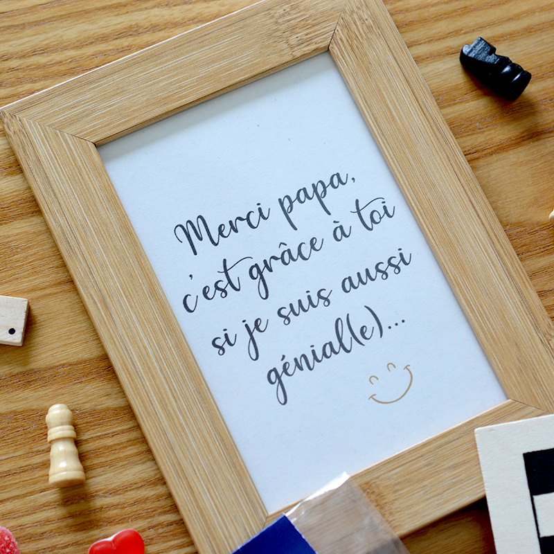 Coffret Cadeau Papa - Cadre