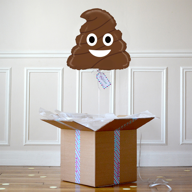 Ballon Cadeau - Emoji Crotte - The PopCase