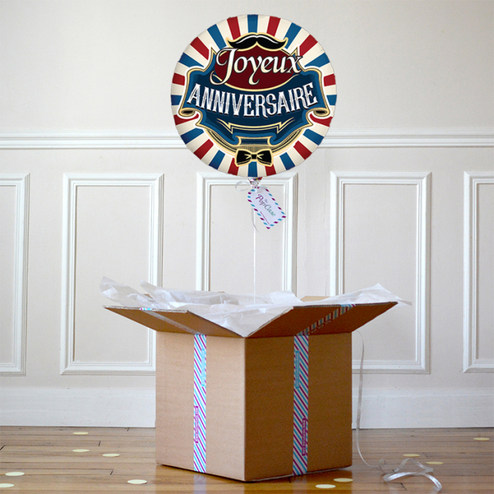 Ballon Cadeau - Joyeux Anniversaire Cirque