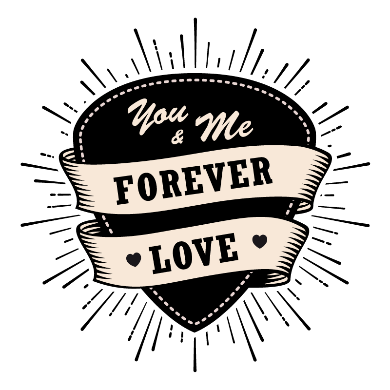 Coffret Cadeau - Forever Love - Sticker