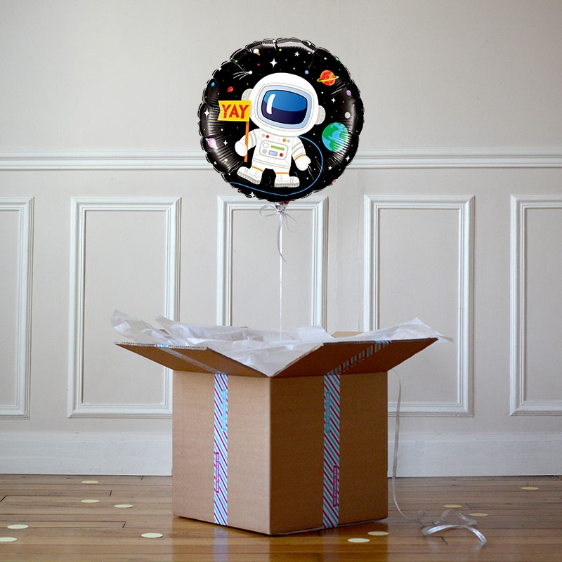 Ballon Cadeau Happy Birthday Cosmonaute - Verso - The PopCase